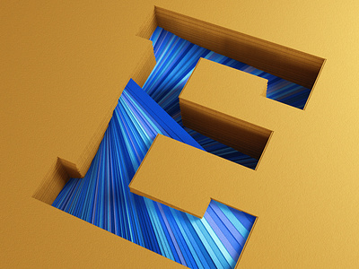 Paper E 36daysoftype 3d c4d cgi costa rica daily everyday mrs. constancy soy tico
