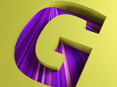 Paper G for 36 Days of Type 36daysoftype 3d c4d cgi costa rica daily daily render everyday mrs. constancy soy tico type