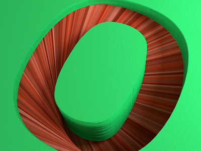 Paper O for 36 Days of Type 36daysoftype 3d c4d cgi costa rica daily daily render everyday mrs. constancy soy tico type