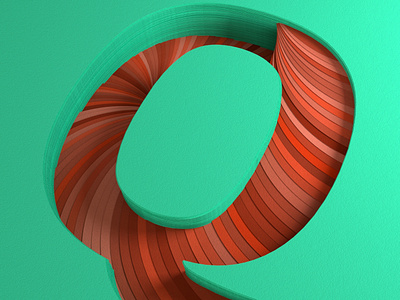 Paper Q for 36 Days of Type 36daysoftype 3d c4d cgi costa rica daily daily render everyday mrs. constancy soy tico type