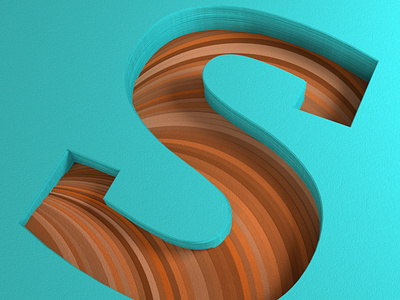 Paper S for 36 Days of Type 36daysoftype 3d c4d cgi costa rica daily daily render everyday mrs. constancy soy tico type