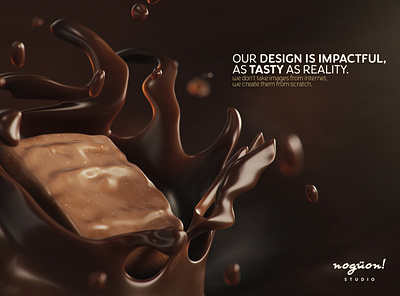 NoGüon! Studio - Chocolate Ad 3d advertising c4d cgi chocolat