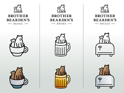 Brother Bearden's Brands branding icons identity