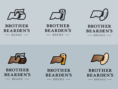 Brother Bearden's Brands branding icons identity logo