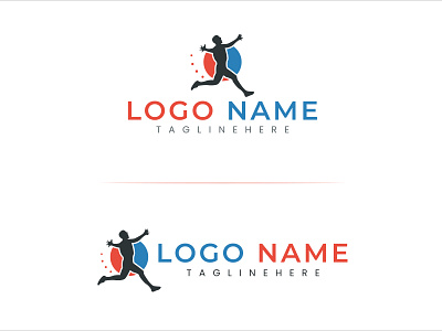 Run Logo Design body building brand identity branding design icon lettering logo minimal natural logo real estate running typography