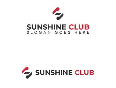 Sunshine Club Logo | Minimal Logo | Creative Logo | Letter Logo brand identity branding design flat illustrator lettering logo minimal real estate typography