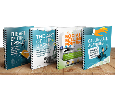Ebook covers for an enterprise organisation design graphic design illustration