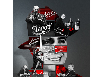 Tango image mashup cover art design flyer graphic design