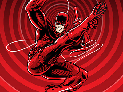 Daredevil comic daredevil illustratio marvel superhero