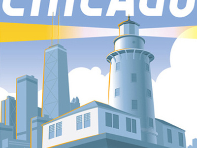 Chicago chicago hancock lighthouse skyline travel