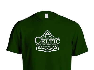 2016 Celtic Festival T-Shirt celtic festival lockup mockup shirt t-shirt