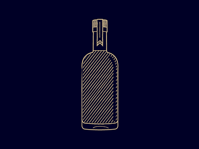 Whiskey Bottle bottle cocktail distillery illustration mixology retrosupply whiskey woodcut