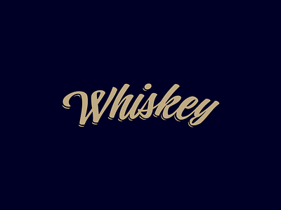 Whiskey type typography whiskey