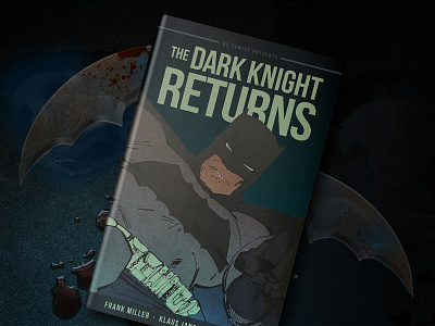 The Dark Knight Returns by Frank Miller book cover comic dribbbleweeklywarmup favorite book graphic novel reimagined