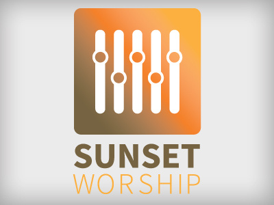 Sunset Worship Logo church logo worship