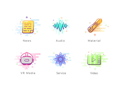 Icon set for app icon illustration