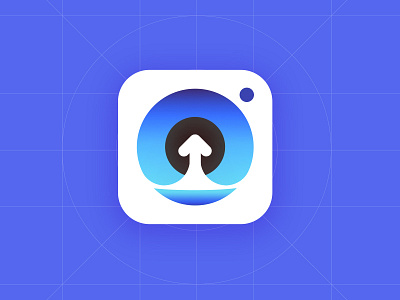 Camera Icon and  grid