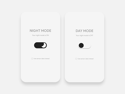 Day / Night Switch app branding clean design flat graphic design minimal ui ux vector
