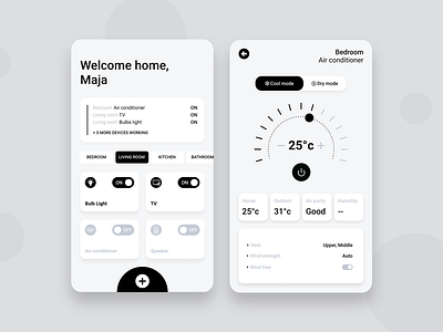 Smart Home app branding clean design graphic design minimal ui ux web website