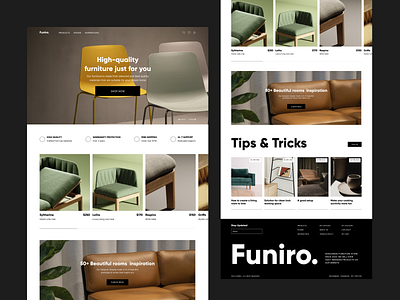 funiro. branding graphic design logo ui ui design ui ux ux ux ui web web design