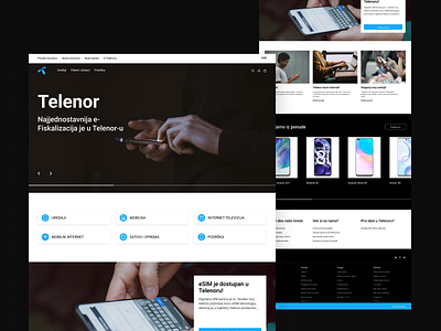 telenor website redesign branding graphic design logo motion graphics ui ui design ui ux ux web design web site web site design