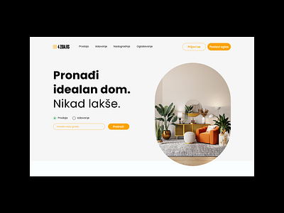 4zida.rs Landing page redesign