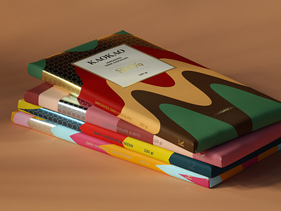 KaoKao brand identity branding chocolate design illustration packaging packaging design tropical