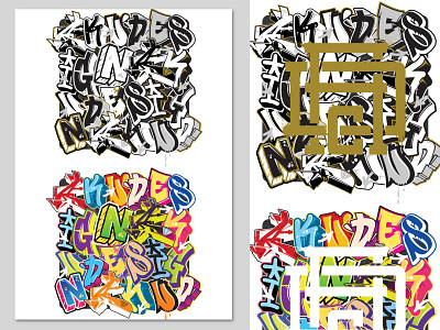 Akudesign Graffiti letters illustration