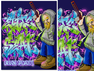 Elite Seal Graffiti and Character Illustration character character design commission design digital illustration graffiti graffiti art graphic design illustration poster typography