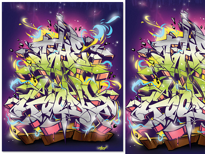 The Goodly Graffiti illustration artist artwork brand digital illustration graffiti graffiti art graphic design illustration letters poster typography