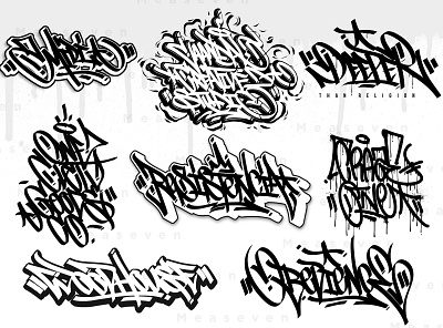 Graffiti Handstyle Collections Vol.2 brush brushpen commission commission open digital illustration graffiti graffiti art letter letters marker tag tagging tags type typography