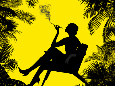 Miami International Film Festival animation character design illustration palms smoke