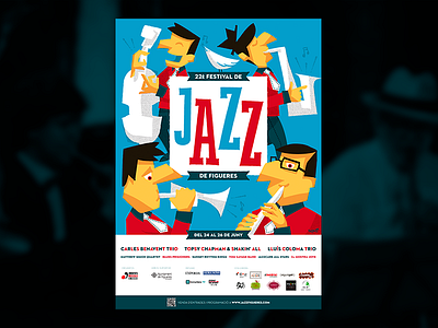 Figueres Jazz Festival bird festival illustration jazz poster summer