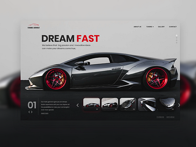 Car Tuning Website Design