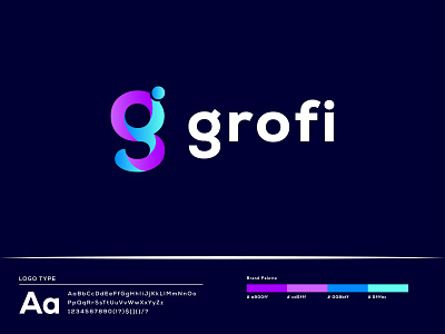 Grofi Branding Logo app app icon brand design brand identity branding business g letter g logo gradient logo logodesign logos logotype mark minimal modern simple technology logo