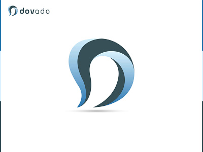 D letter logo design concept