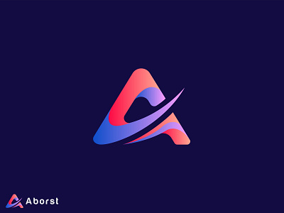 Letter A - app logo icon apps icon brand identity branding business logo colorful corporate custom logo design illustrator letter a logo lettering logo logo design logo ideas logo identity logo mark logo trends 2020 logos logotype modern a logo tech logo