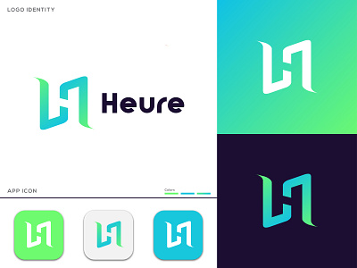 H modern Initial Letter Logo Mark - Modern Logo Design
