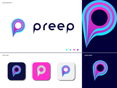 Letter P - app logo icon abstract app brand brand identity branding gradient logo graphic designer identity logo logo logo design logo designer logo designs logo trends 2020 logos modern modern logo p letter p logo p logo mark typography