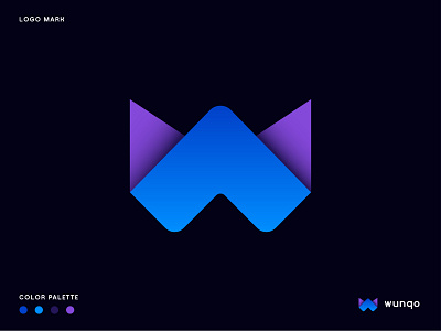 Letter W- app logo icon 3d abstract app app icon branding identity connection creative design gradient icon illustration letter logo letter w lettermark mark marketing concept minimal unused vector w letter