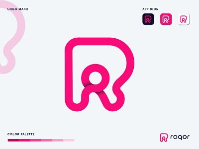 Letter R- app logo icon