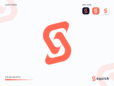 Squick Brand Logo Design- app logo icon abstract app app icon brand identity branding branding agency branding design business identity letter logo logo design logo designer logo mark logodesign modern s letter logo s logo software symbol technology