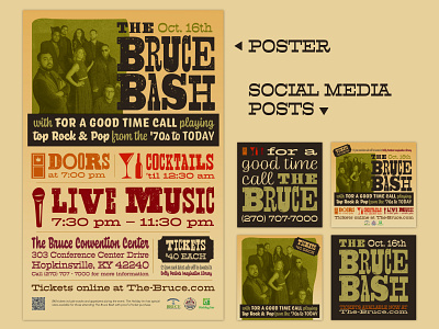 The Bruce Bash Event Branding branding design graphic design typography