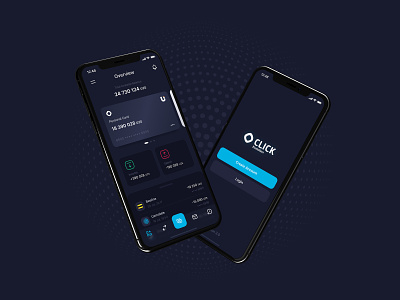 Click Mobile finance app redesign concept