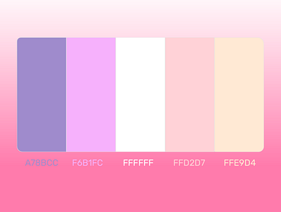 Marshmallow palette color design palette ui vector web