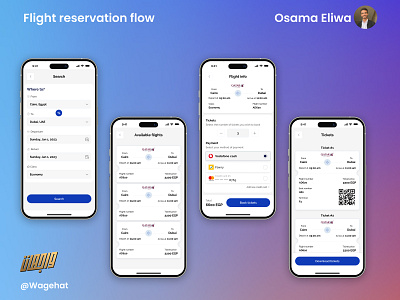Flight reservation flow | UI design