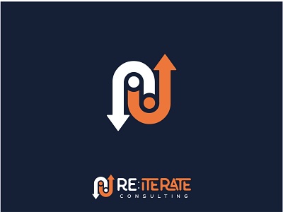 RE:iterate - Consulting Logo bold brand clean consulting logo fun logo modern