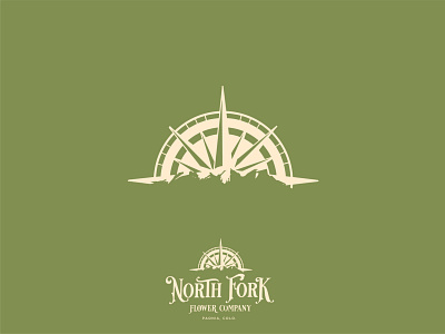 North Fork Flower Company - branding cbd clean graphic design icon logo design modern vintage weed logo