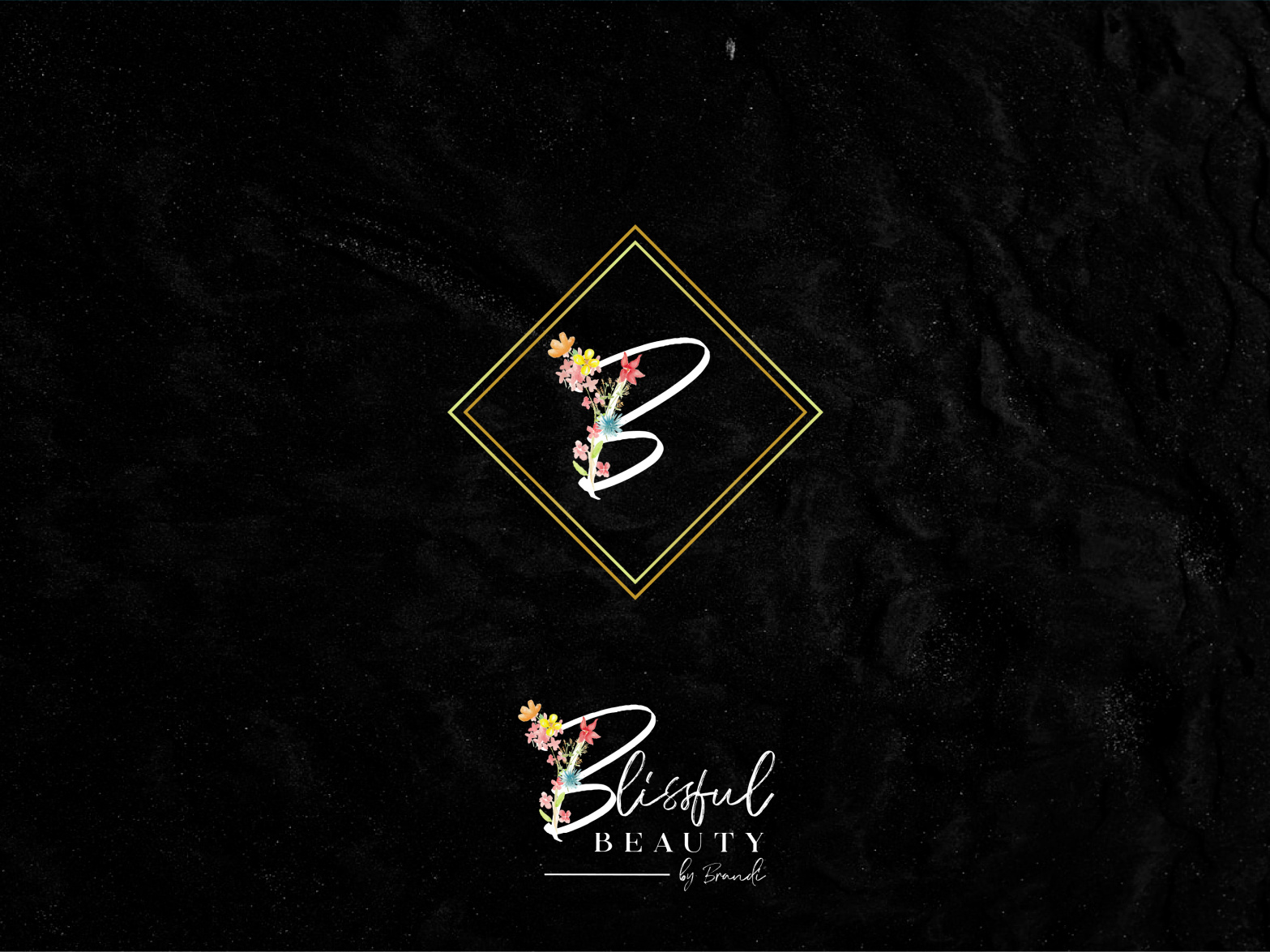 Blissful Beauty by Brandi Hair and Cosmetics Logo by Ian Shaw on Dribbble