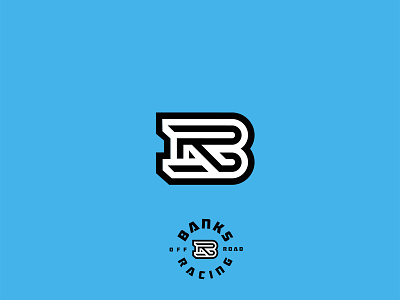 Banks Off Road Racing - Logo/icon branding clean design graphic design icon lockup logo modern monogram vector